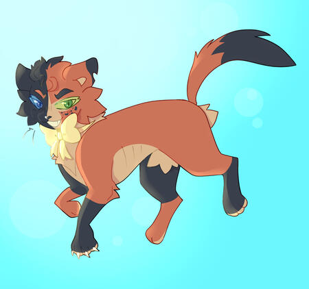 Fully rendered with simple background