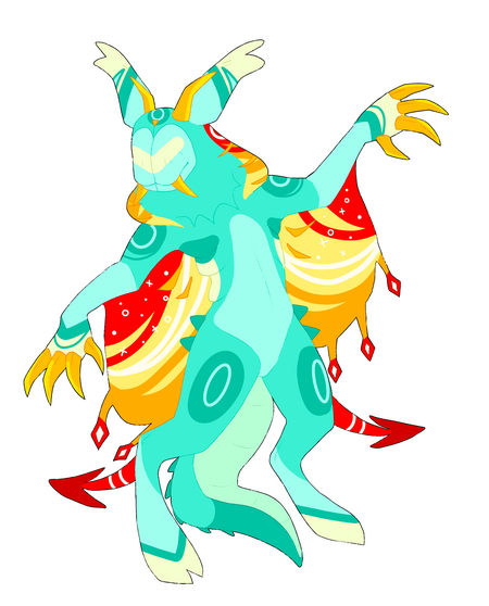 Flat full body with no background